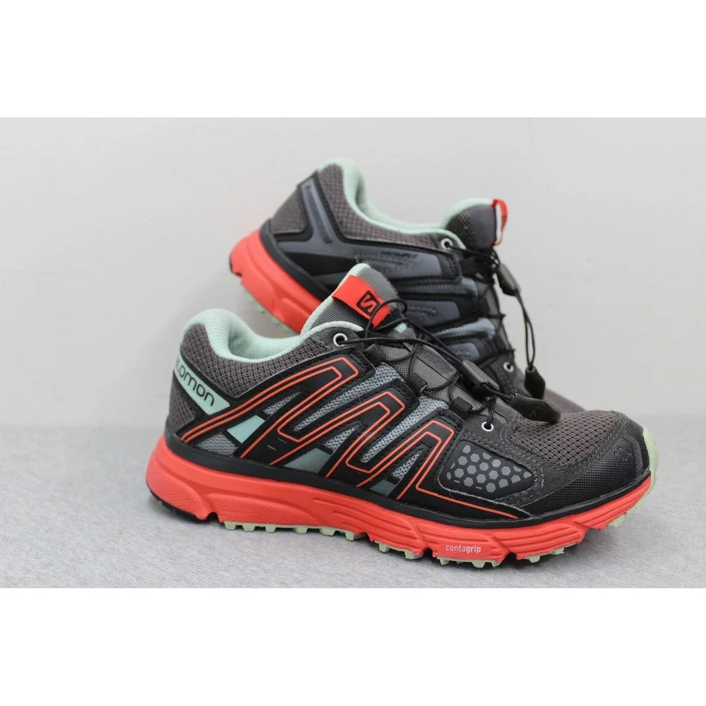 Salomon Shoes Mens‎ 6 Grey X-Mission 3 Trail Running Sneakers 404738 Low Top